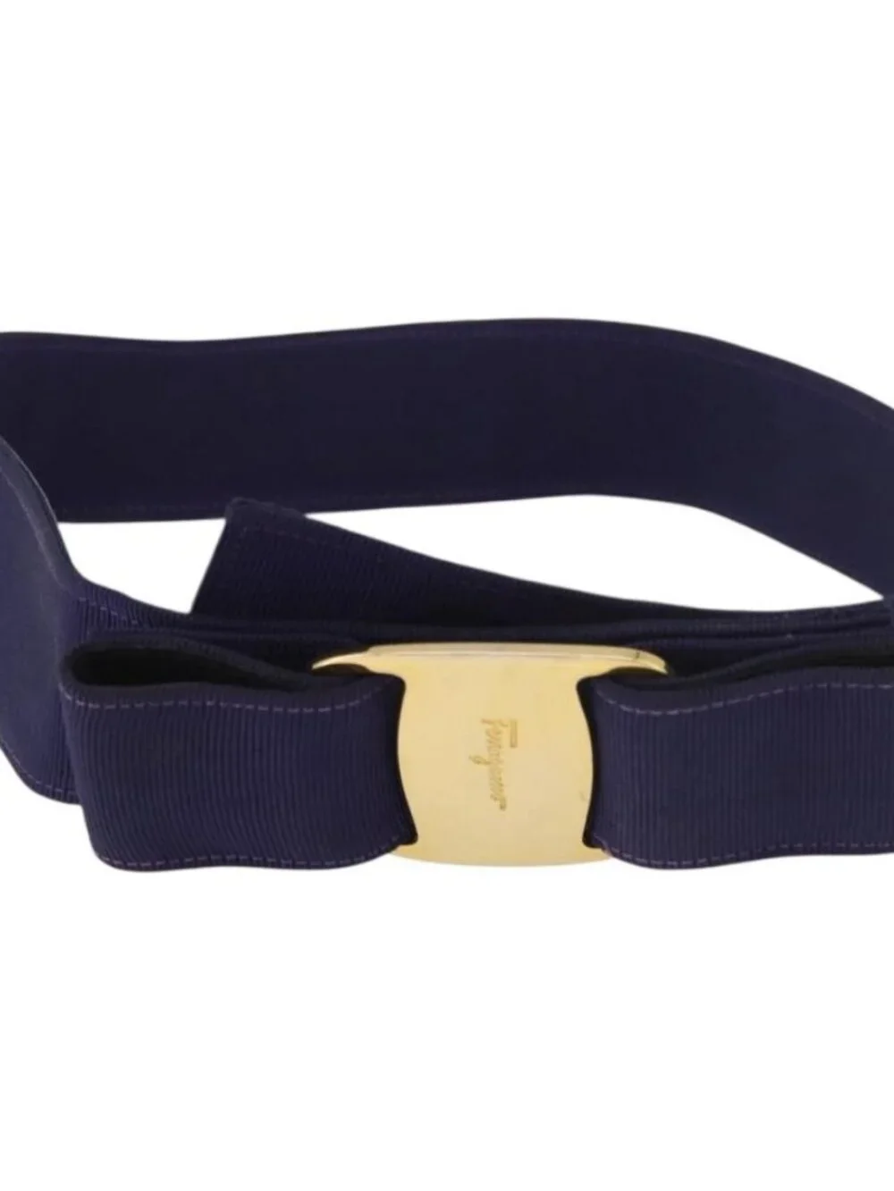 Salvatore Ferragamo Vara Ribbon Belt Canvas 29.5